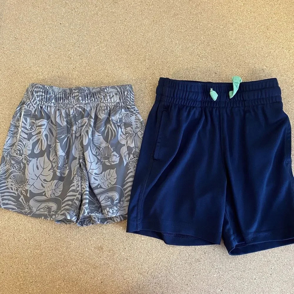 Toddler Boys Athletic Shorts Size 18M; Elastic Waist; Working Pockets